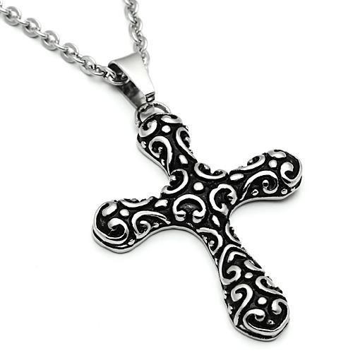 High polished (no plating) Stainless Steel Necklace with No Stone