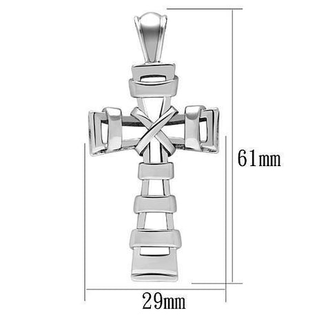 High polished (no plating) Stainless Steel Necklace with No Stone