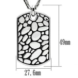 High polished (no plating) Stainless Steel Necklace with No Stone