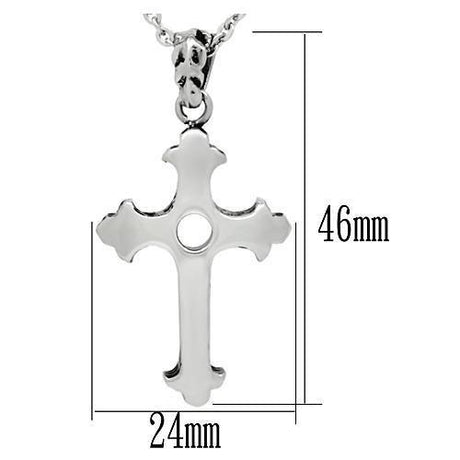 High polished (no plating) Stainless Steel Necklace with No Stone