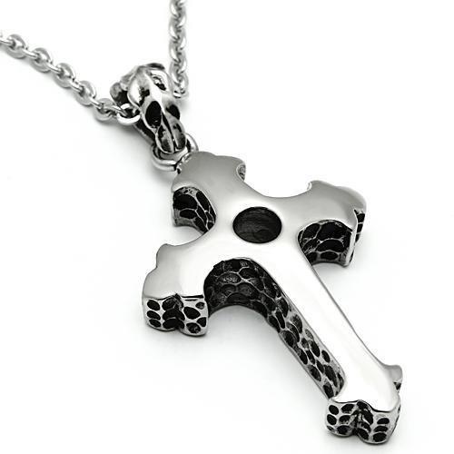 High polished (no plating) Stainless Steel Necklace with No Stone