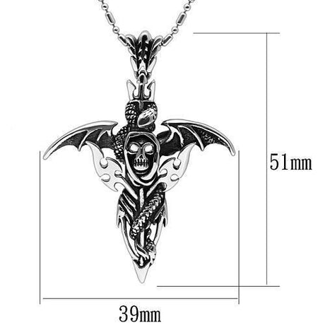 High polished (no plating) Stainless Steel Necklace with No Stone