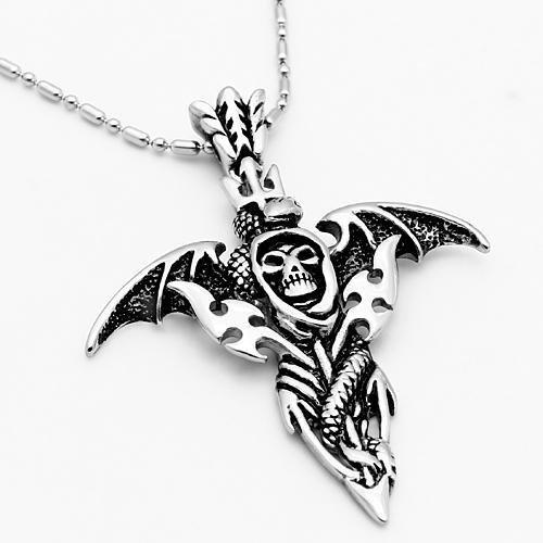 High polished (no plating) Stainless Steel Necklace with No Stone