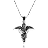 High polished (no plating) Stainless Steel Necklace with No Stone