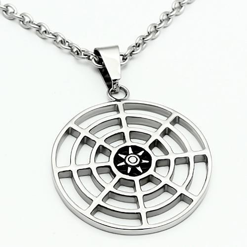 High polished (no plating) Stainless Steel Necklace with No Stone
