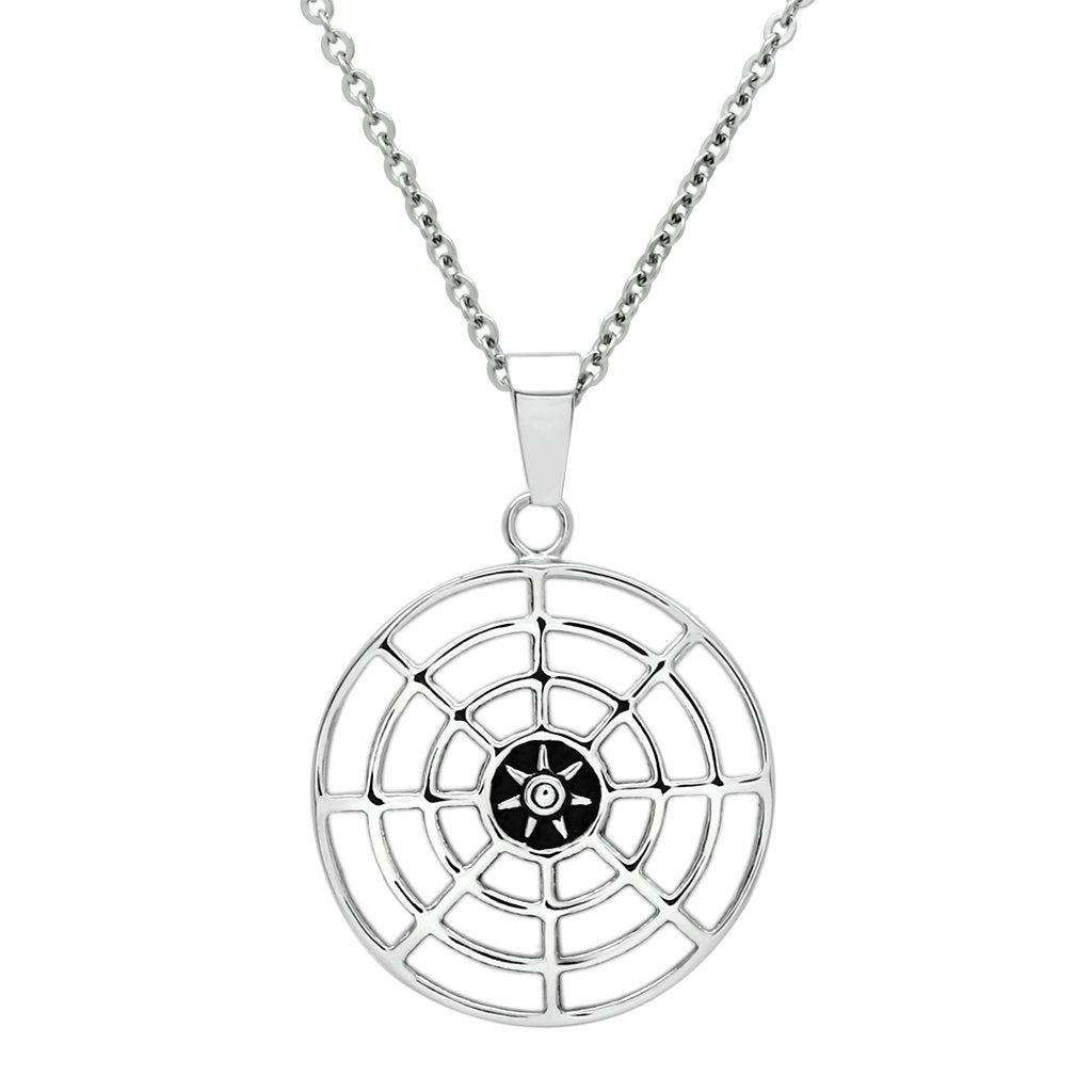 High polished (no plating) Stainless Steel Necklace with No Stone