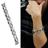 High polished (no plating) Stainless Steel Bracelet with No Stone