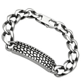 High polished (no plating) Stainless Steel Bracelet with No Stone