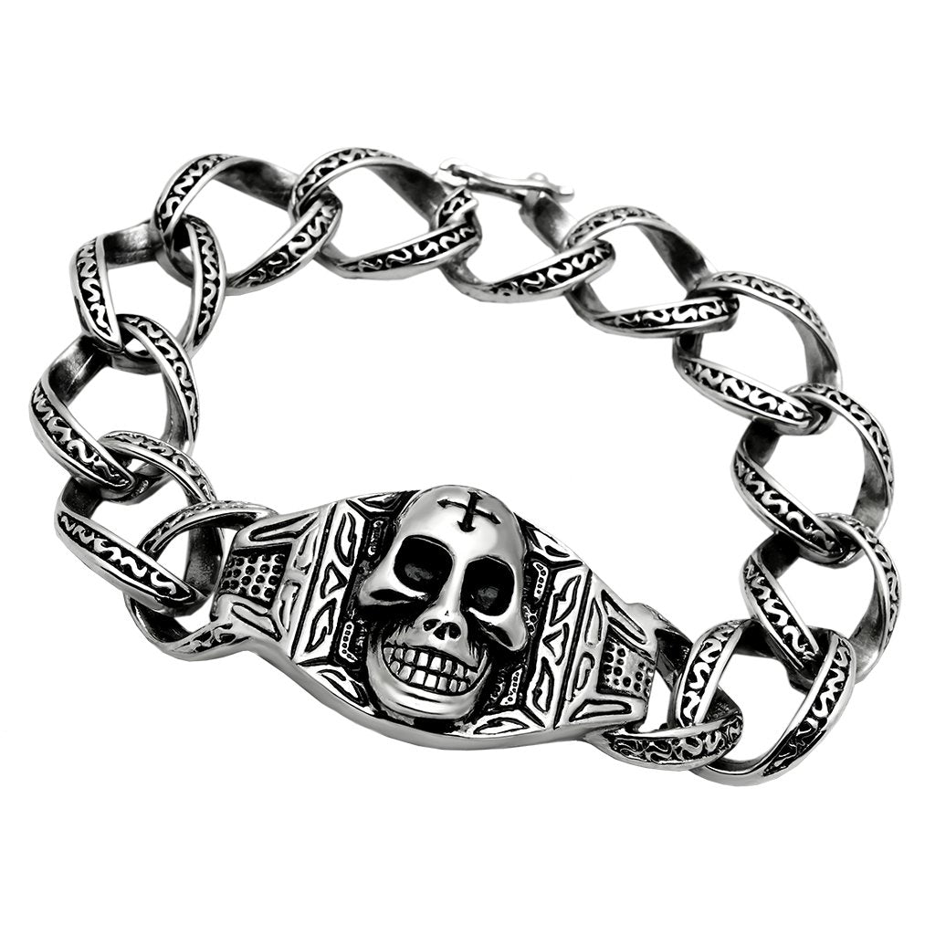 High polished (no plating) Stainless Steel Bracelet with No Stone