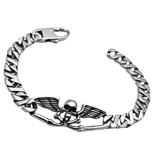 High polished (no plating) Stainless Steel Bracelet with No Stone
