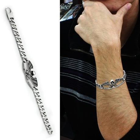High polished (no plating) Stainless Steel Bracelet with No Stone