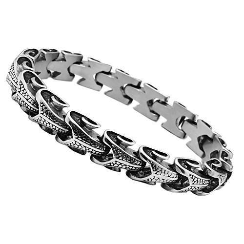 High polished (no plating) Stainless Steel Bracelet with No Stone