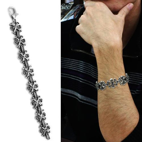 High polished (no plating) Stainless Steel Bracelet with No Stone