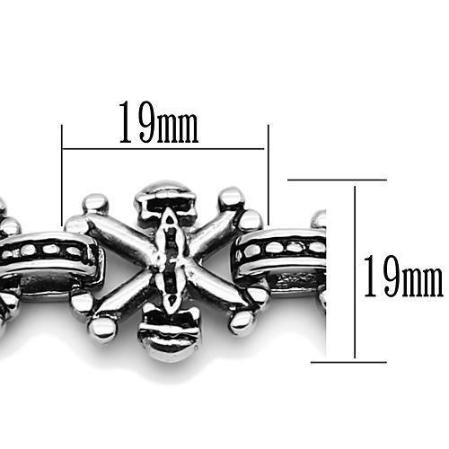 High polished (no plating) Stainless Steel Bracelet with No Stone