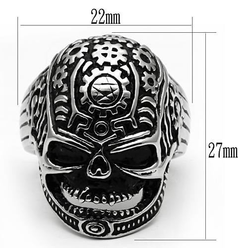 High polished (no plating) Stainless Steel Ring with No Stone