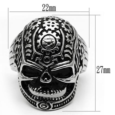 High polished (no plating) Stainless Steel Ring with No Stone