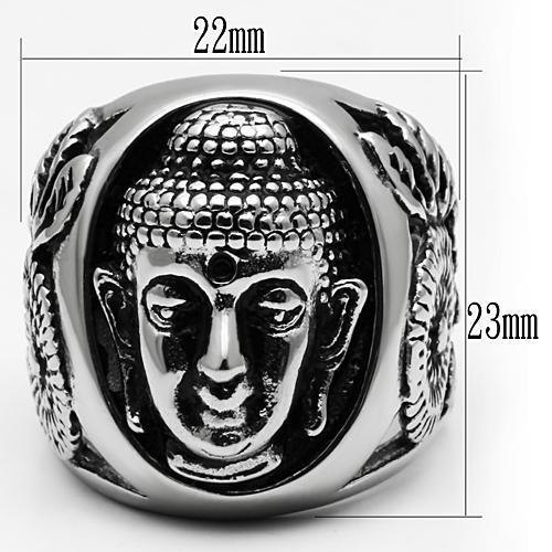 High polished (no plating) Stainless Steel Ring with No Stone