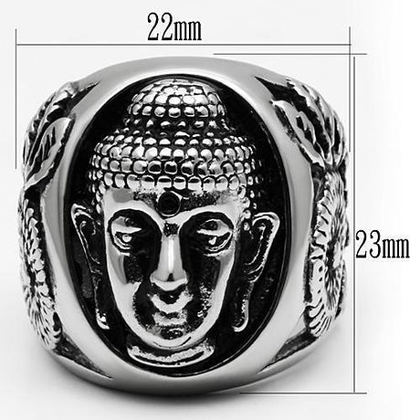 High polished (no plating) Stainless Steel Ring with No Stone
