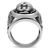 High polished (no plating) Stainless Steel Ring with No Stone