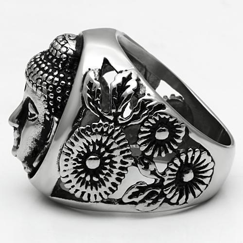 High polished (no plating) Stainless Steel Ring with No Stone