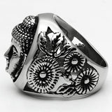 High polished (no plating) Stainless Steel Ring with No Stone