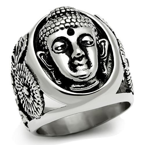 High polished (no plating) Stainless Steel Ring with No Stone