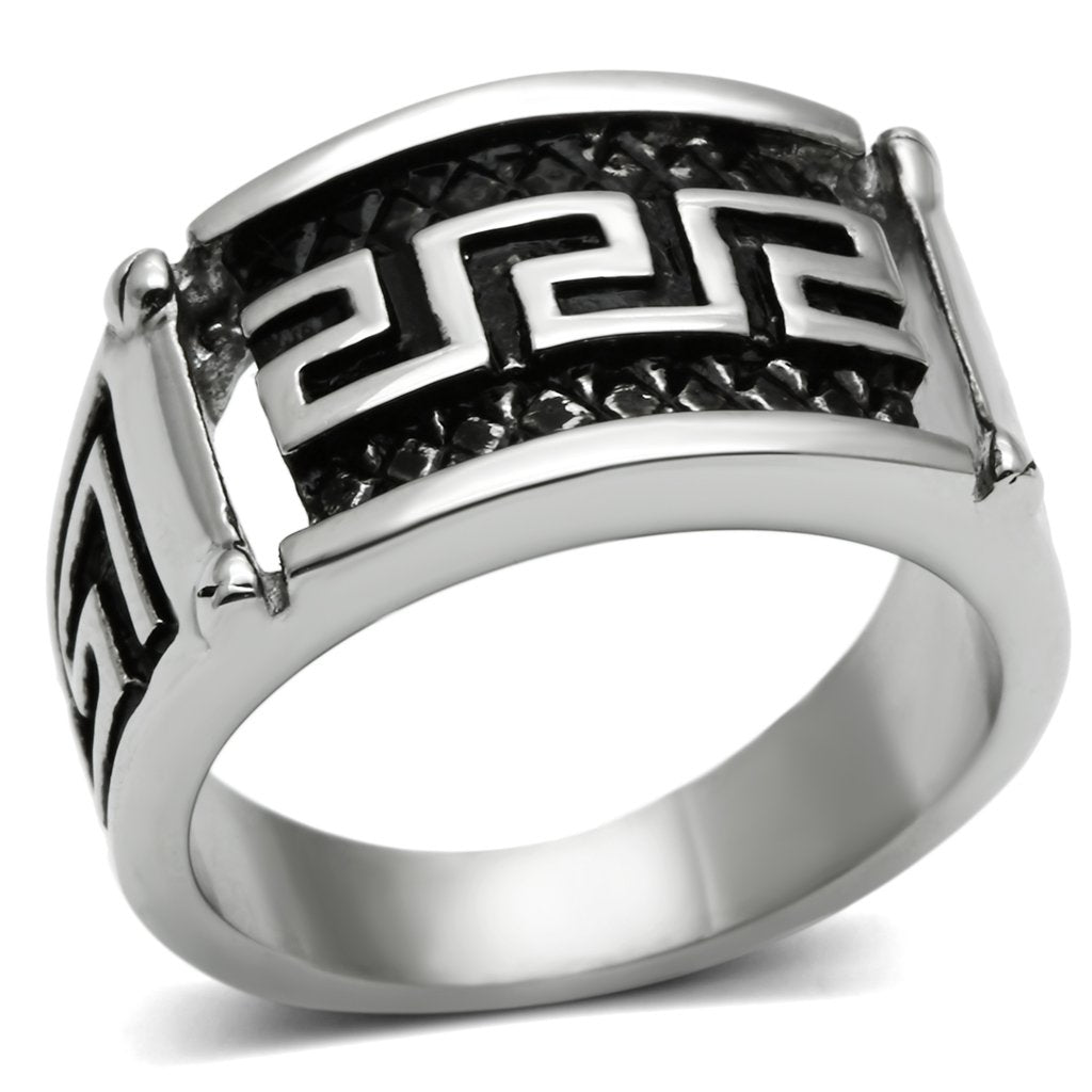 High polished (no plating) Stainless Steel Ring with No Stone