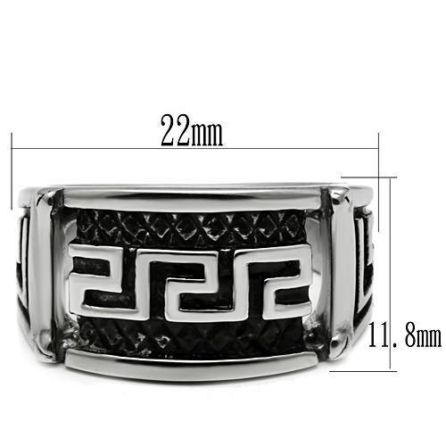 High polished (no plating) Stainless Steel Ring with No Stone
