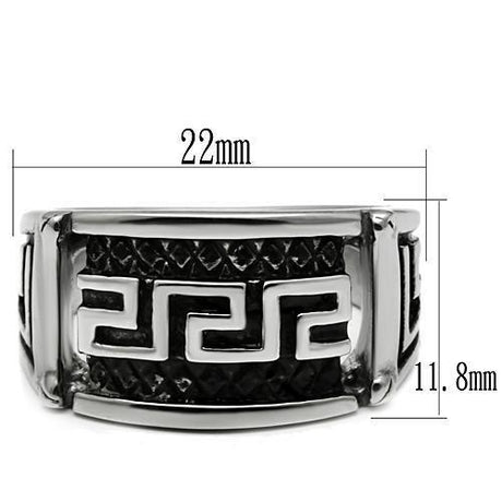 High polished (no plating) Stainless Steel Ring with No Stone