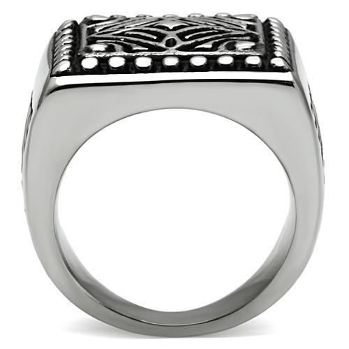 High polished (no plating) Stainless Steel Ring with No Stone