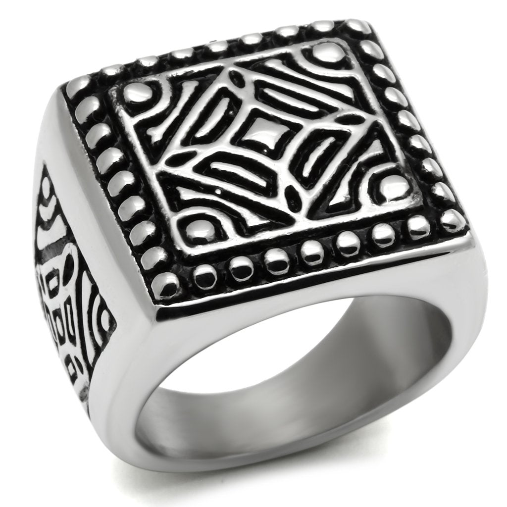 High polished (no plating) Stainless Steel Ring with No Stone