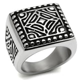 High polished (no plating) Stainless Steel Ring with No Stone