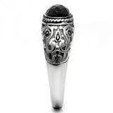 High polished (no plating) Stainless Steel Ring with Blue Sand  in Montana