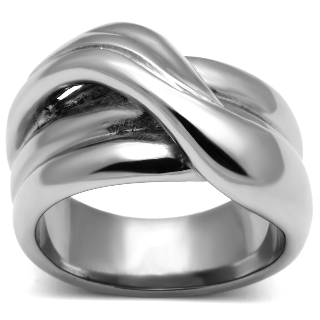 High polished (no plating) Stainless Steel Ring with No Stone