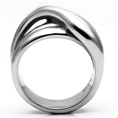 High polished (no plating) Stainless Steel Ring with No Stone