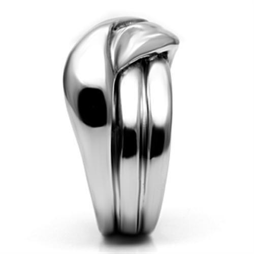 High polished (no plating) Stainless Steel Ring with No Stone