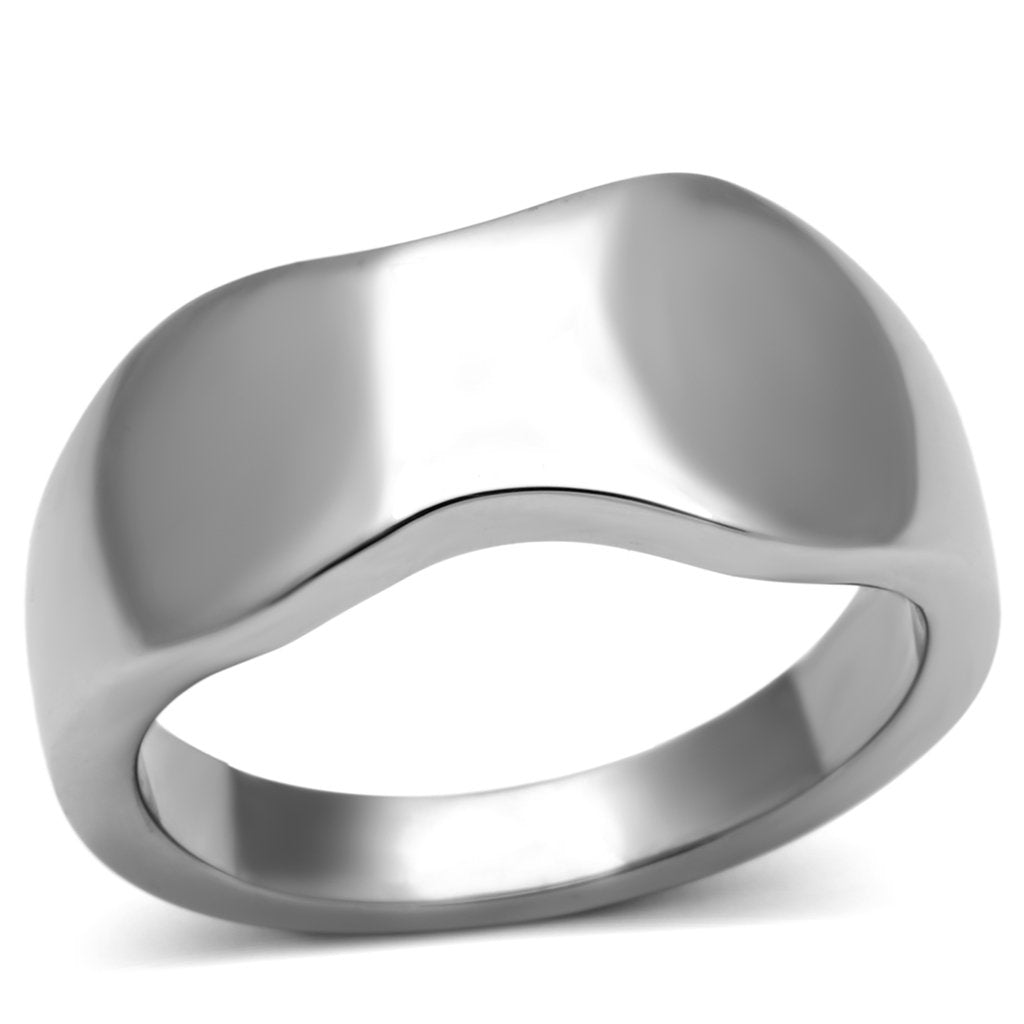 High polished (no plating) Stainless Steel Ring with No Stone