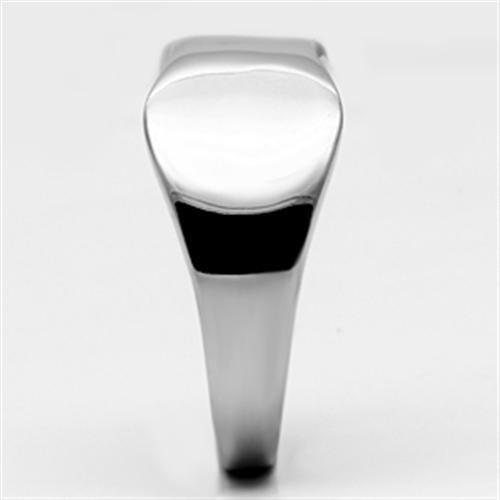 High polished (no plating) Stainless Steel Ring with No Stone