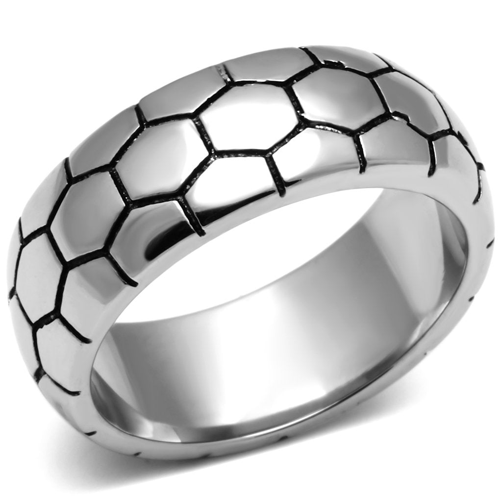 High polished (no plating) Stainless Steel Ring with No Stone
