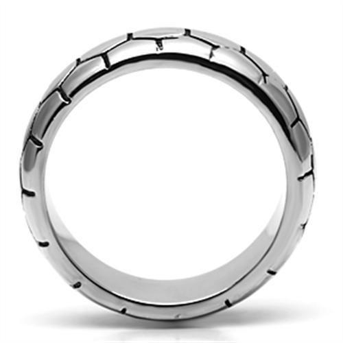 High polished (no plating) Stainless Steel Ring with No Stone