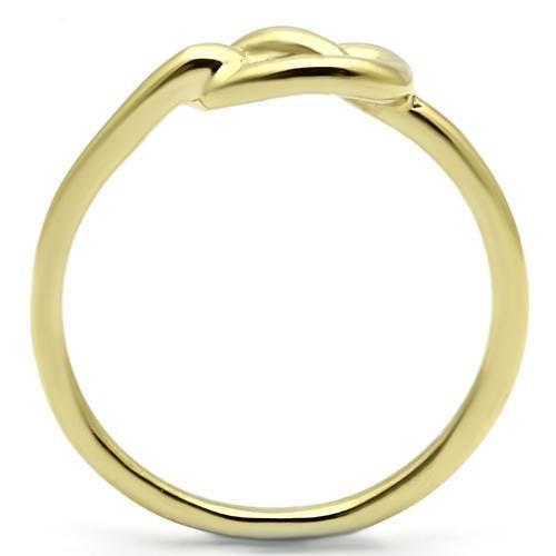 IP Gold(Ion Plating) Stainless Steel Ring with No Stone