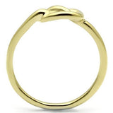IP Gold(Ion Plating) Stainless Steel Ring with No Stone