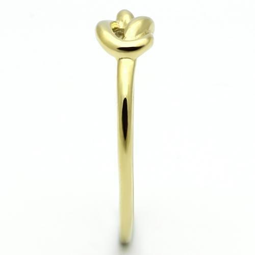 IP Gold(Ion Plating) Stainless Steel Ring with No Stone