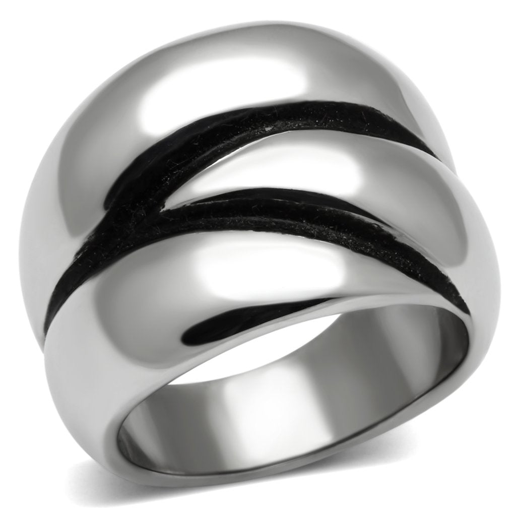 High polished (no plating) Stainless Steel Ring with No Stone