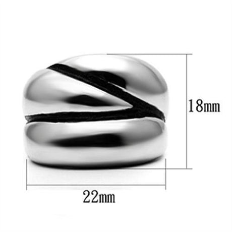 High polished (no plating) Stainless Steel Ring with No Stone