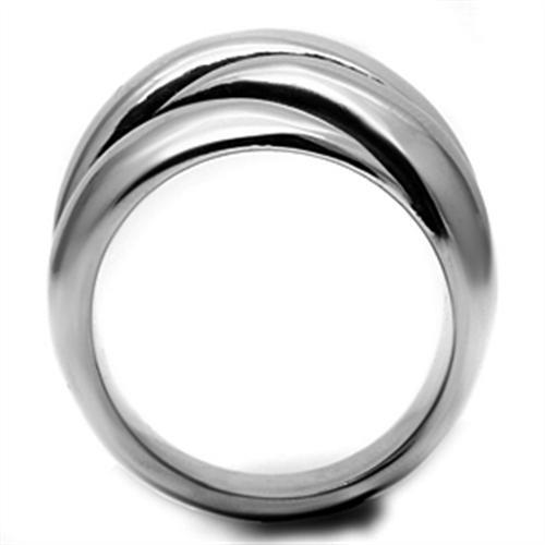 High polished (no plating) Stainless Steel Ring with No Stone