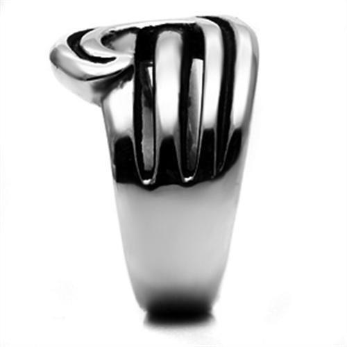 High polished (no plating) Stainless Steel Ring with No Stone