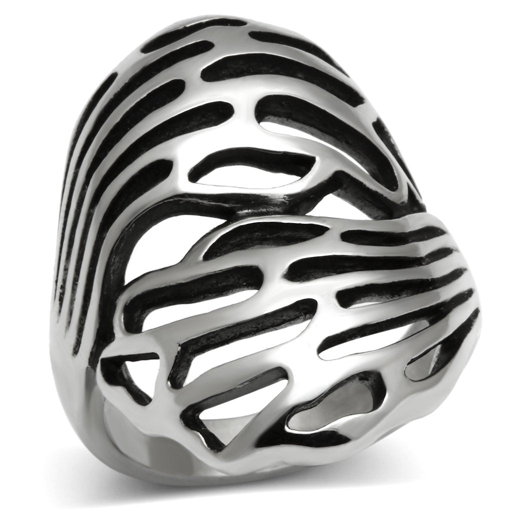 High polished (no plating) Stainless Steel Ring with No Stone