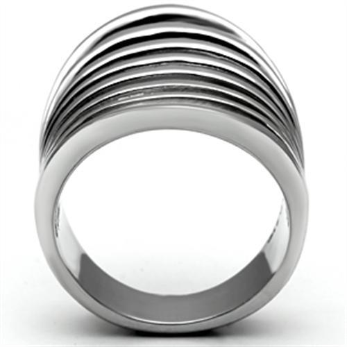 High polished (no plating) Stainless Steel Ring with No Stone
