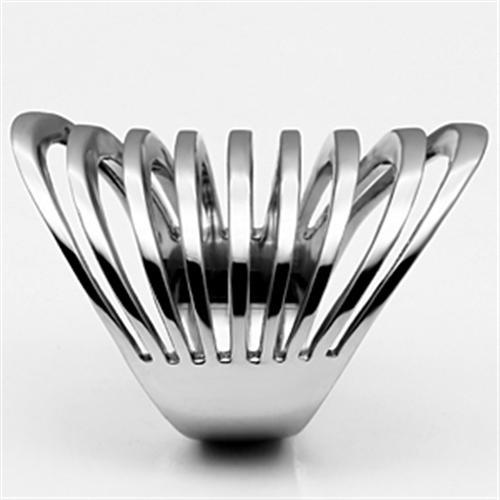 High polished (no plating) Stainless Steel Ring with No Stone